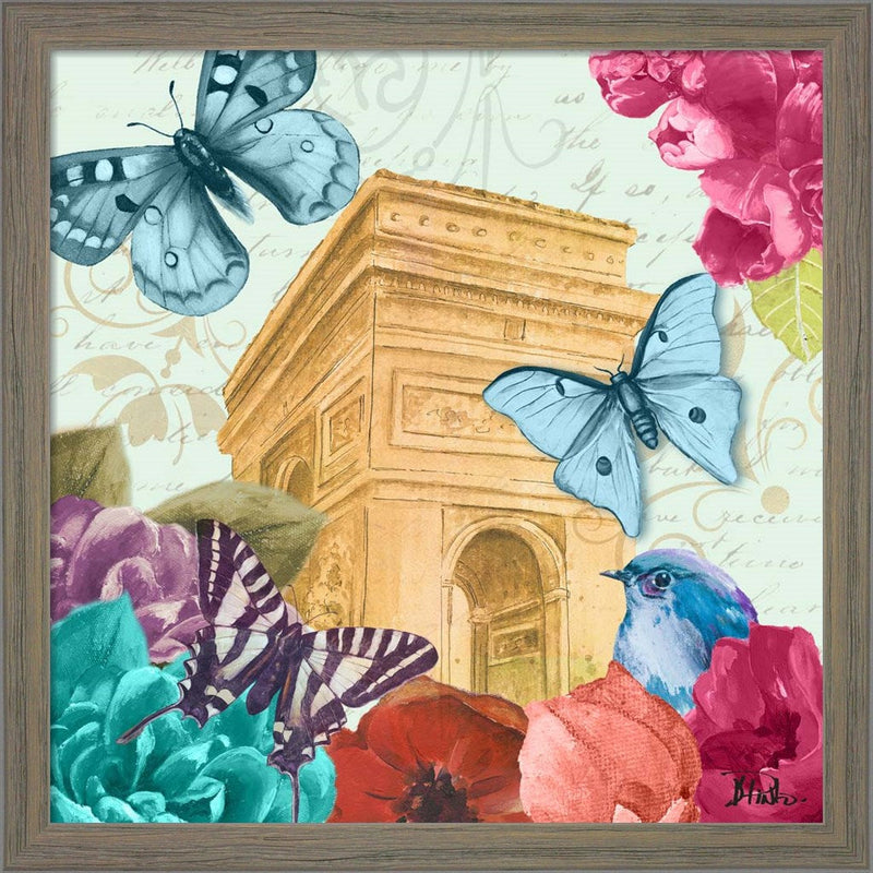 Belles Fleurs a Paris II by Patricia Pinto, Framed Art