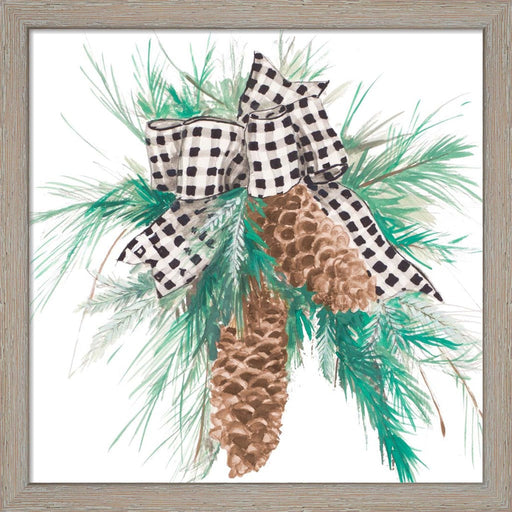Christmas Pine Cones by Patricia Pinto, Framed Art