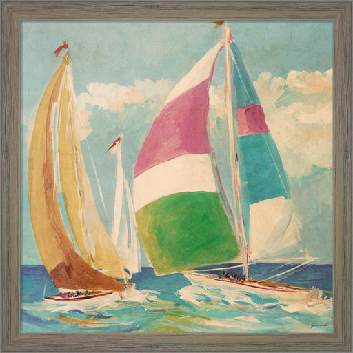 Calm Full Sail II by Jane Slivka, Framed Art