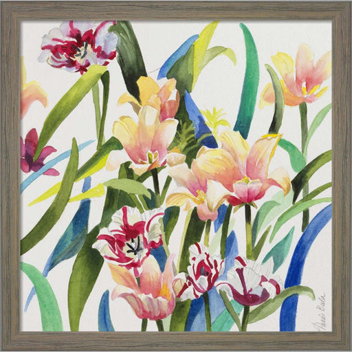 Mixed Tulips Delight by Tanis Bula, Framed Art
