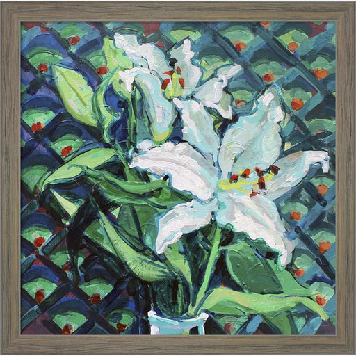 Lily on Pattern by Victoria Macmillan, Framed Art