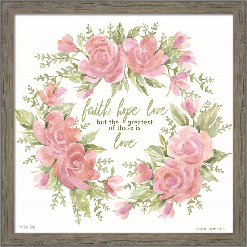 Faith Hope Love by Cindy Jacobs, Framed Art