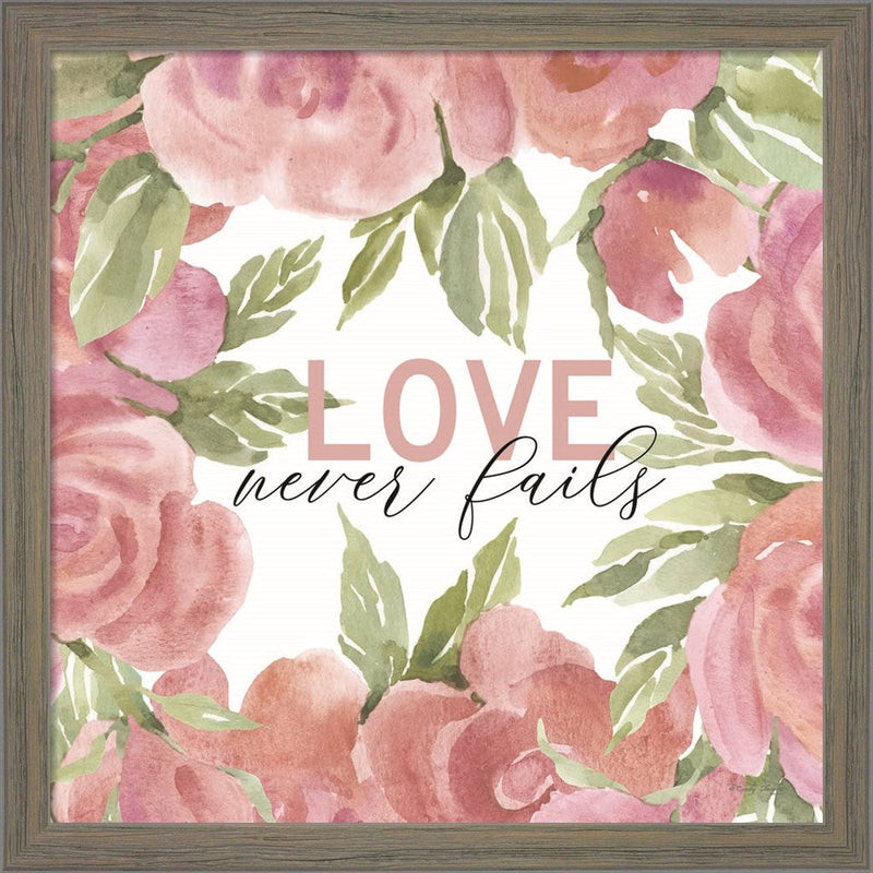 Love Never Fails by Cindy Jacobs, Framed Art