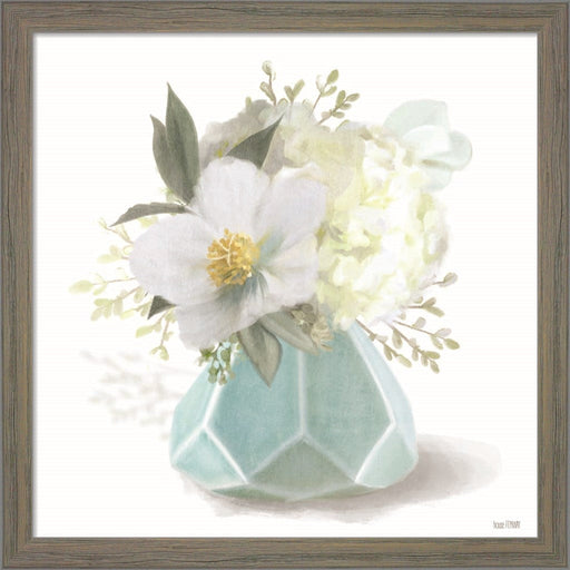 Posies in Blue by House Fenway, Framed Art