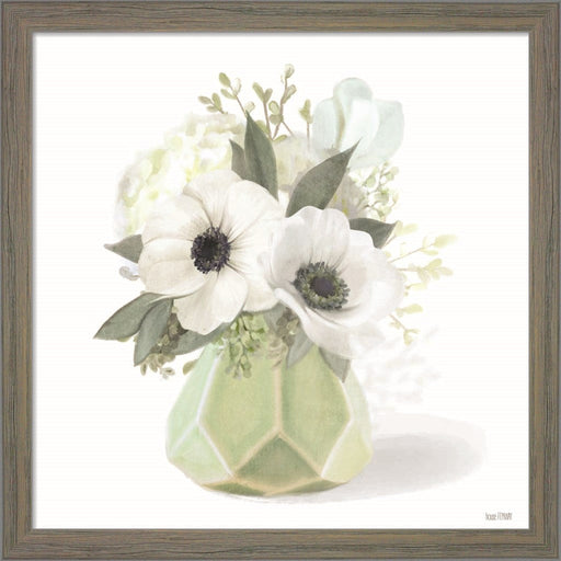 Posies in Green by House Fenway, Framed Art