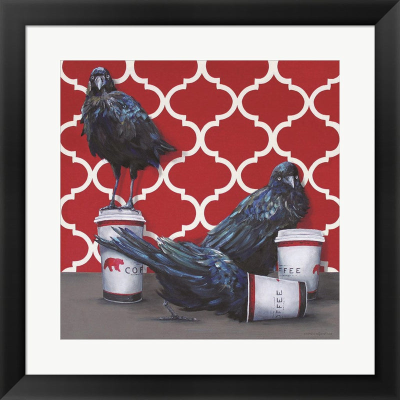 Coffee Rave by Kamdon Kreations, Framed Art