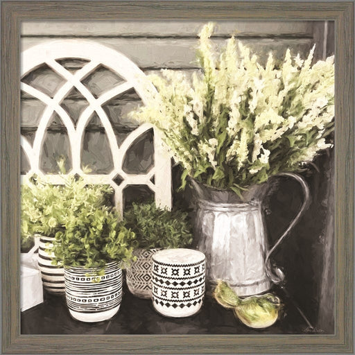 Black and Green Still Life by Lori Deiter, Framed Art