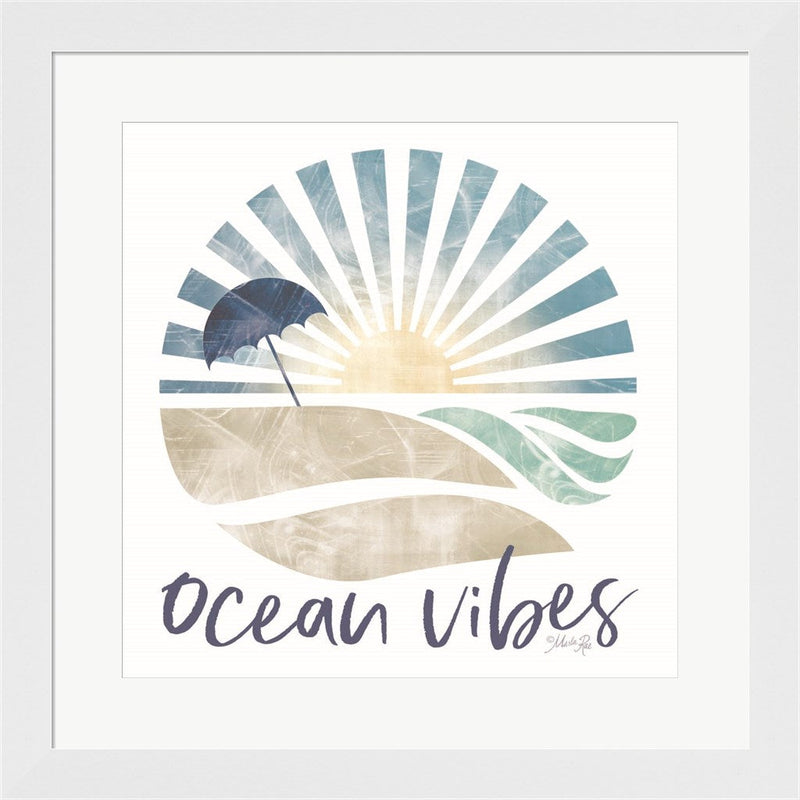 Ocean Vibes by Marla Rae, Framed Art