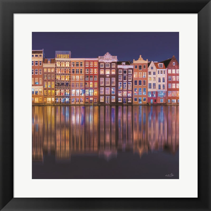 Building Row Reflections 1 by Martin Podt, Framed Art
