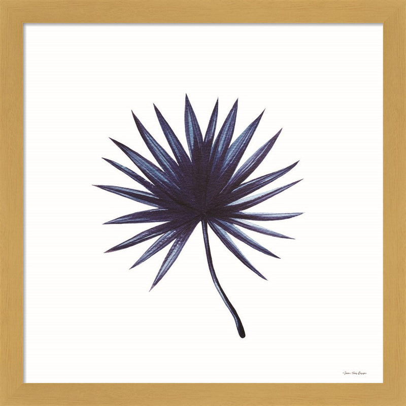 Watercolor Blue Leaf II by Seven Trees Design, Framed Art
