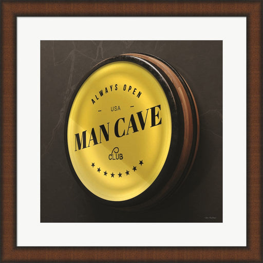 Man Cave Sign by Seven Trees Design, Framed Art