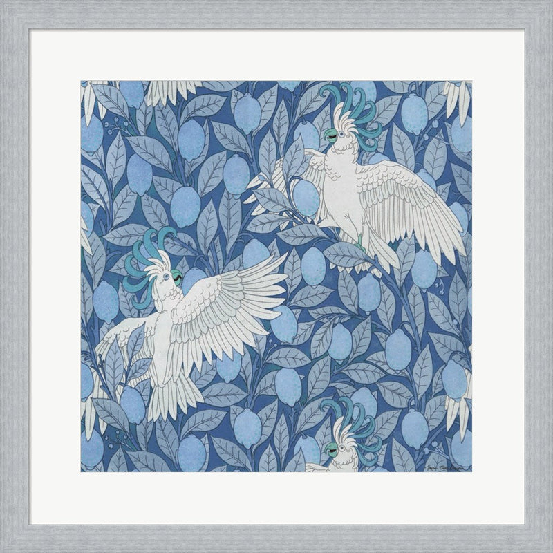 Parrots and Lemons by Seven Trees Design, Framed Art