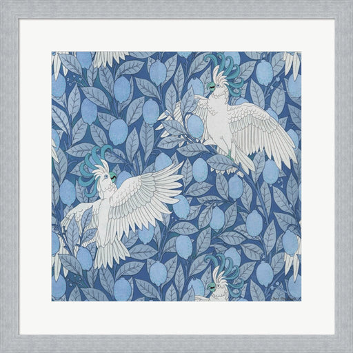 Parrots and Lemons by Seven Trees Design, Framed Art
