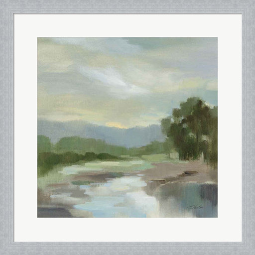 Sage Lake by Silvia Vassileva, Framed Art