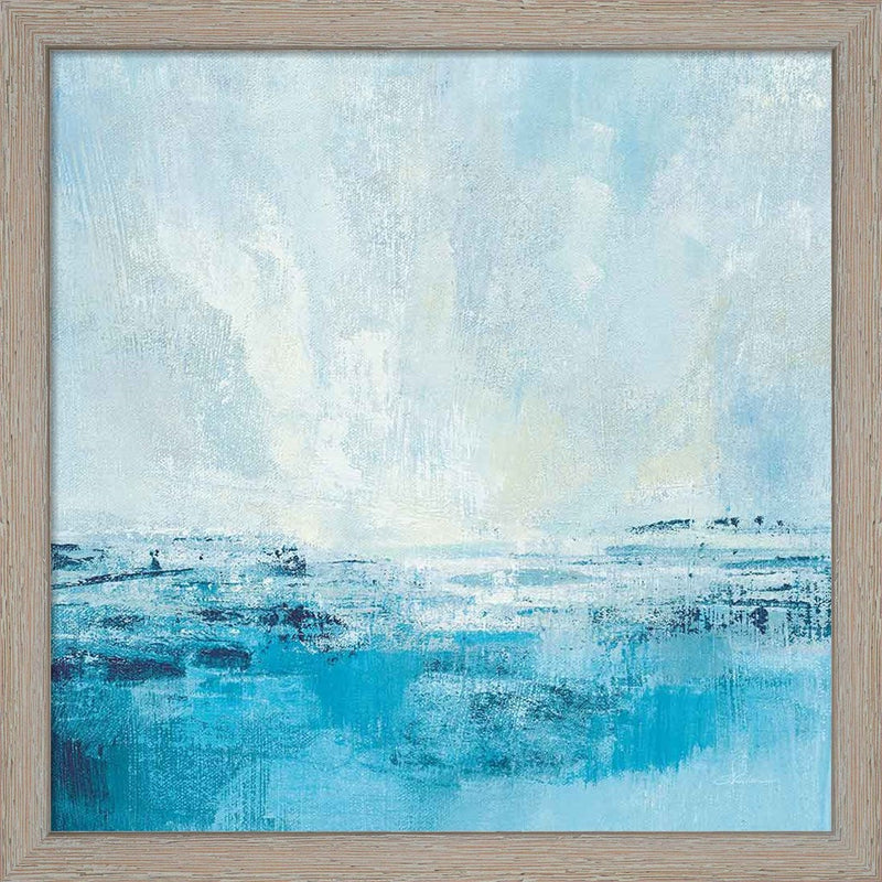 Coastal View II Aqua by Silvia Vassileva, Framed Art
