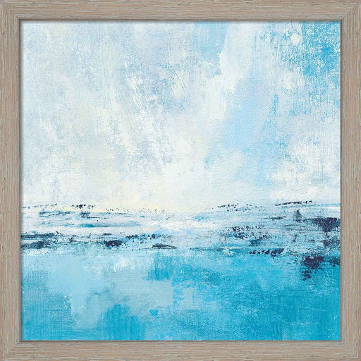 Coastal View I Aqua by Silvia Vassileva, Framed Art