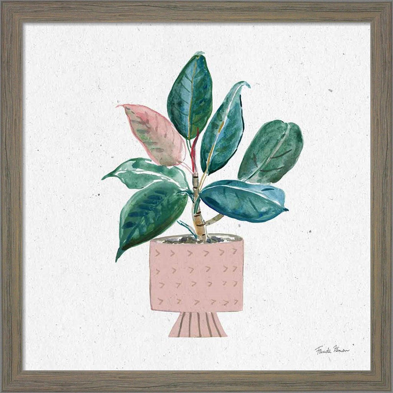 Home Garden IV by Farida Zaman, Framed Art