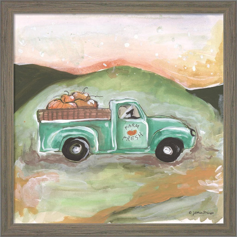 Farm Fresh Pumpkins by Jessica Mingo, Framed Art
