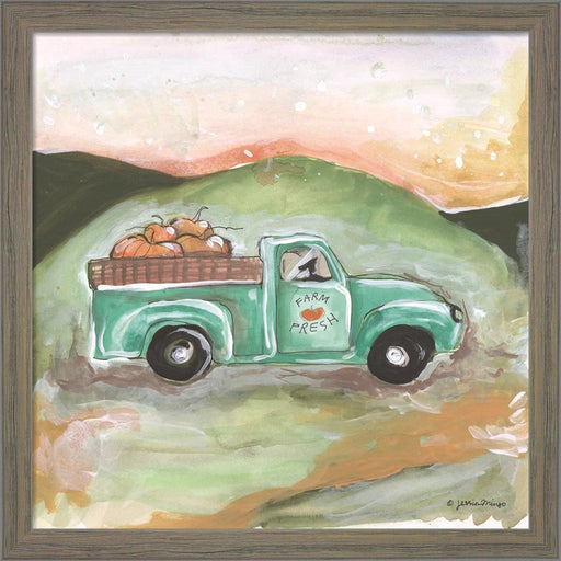 Farm Fresh Pumpkins by Jessica Mingo, Framed Art