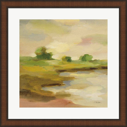Chartreuse Fields II by Silvia Vassileva, Framed Art