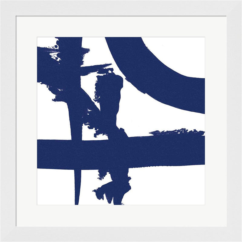 Crossing Paths II Cobalt by Sarah Adams, Framed Art