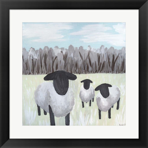 Paint Splotch Sheep by Kathleen Bryan, Framed Art
