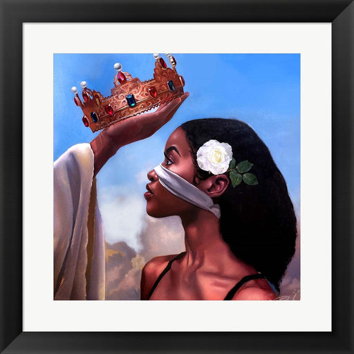Crown Me Lord - Woman by Salaam Muhammad, Framed Art