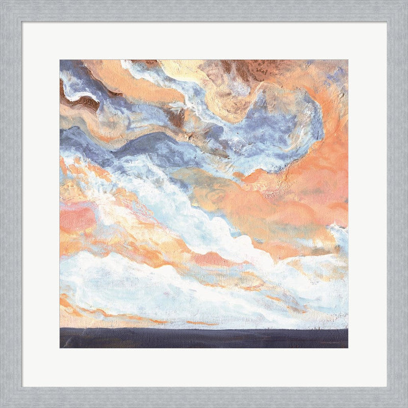 Coral Horizon by Kamdon Kreations, Framed Art