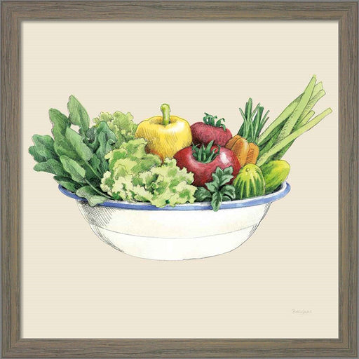 Fresh From The Garden IV Cream by Beth Grove, Framed Art