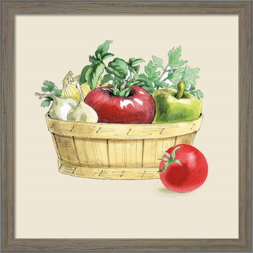 Fresh From The Garden I Cream by Beth Grove, Framed Art