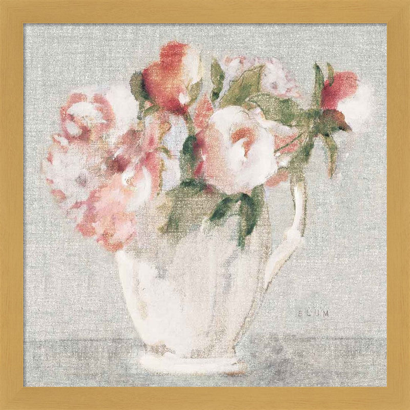 Cottage Bouquet III Light by Cheri Blum, Framed Art