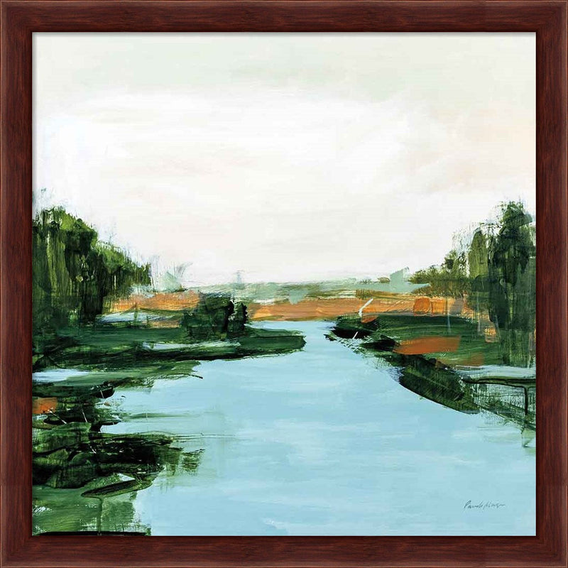 River Flowing Through by Pamela Munger, Framed Art