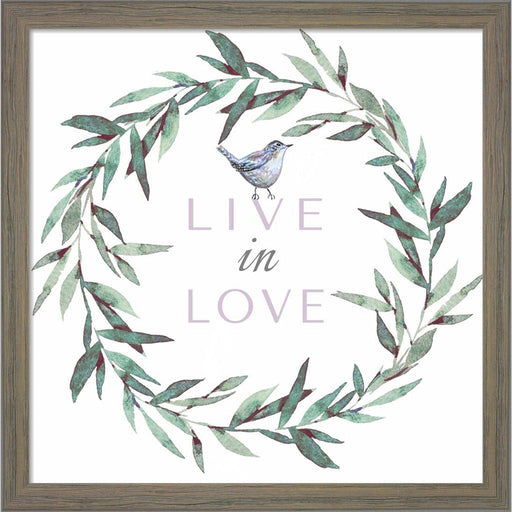 Live in Love by Elizabeth Tyndall, Framed Art