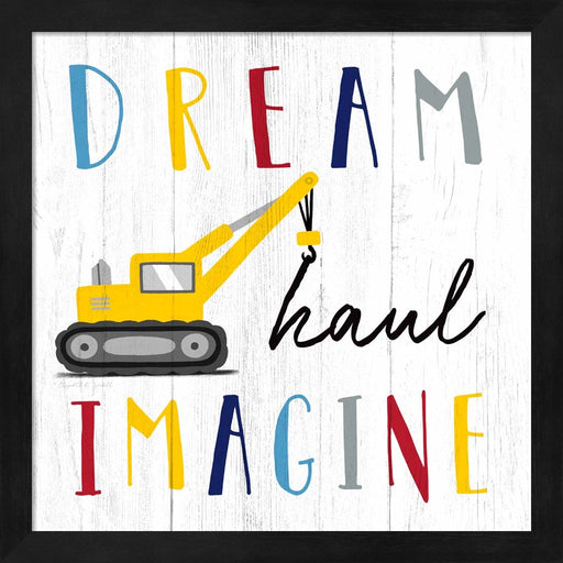 Dream, Haul, Imagine by Elizabeth Tyndall, Framed Art