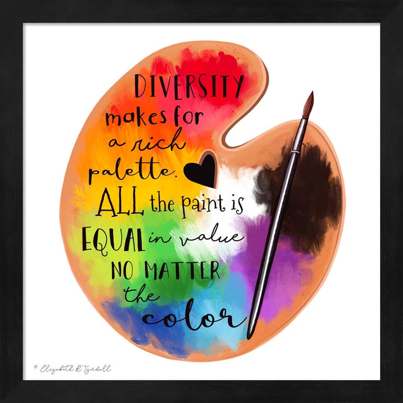 Colors of Diversity by Elizabeth Tyndall, Framed Art
