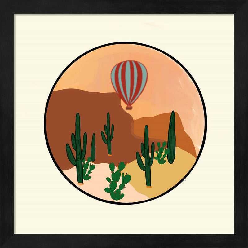 Hot Air Desert by Ashley Singleton, Framed Art
