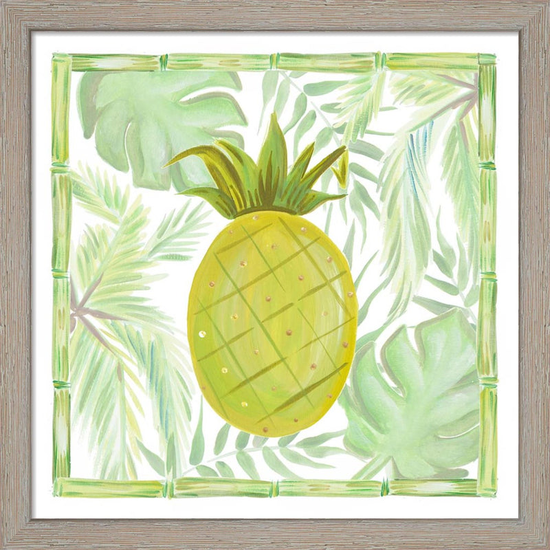 Tropical Pineapple I by Ani Del Sol, Framed Art