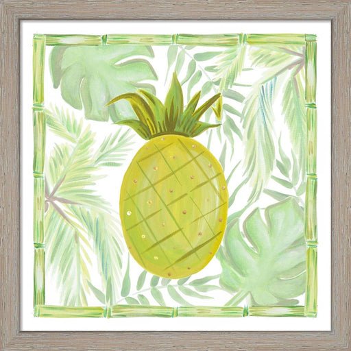 Tropical Pineapple I by Ani Del Sol, Framed Art