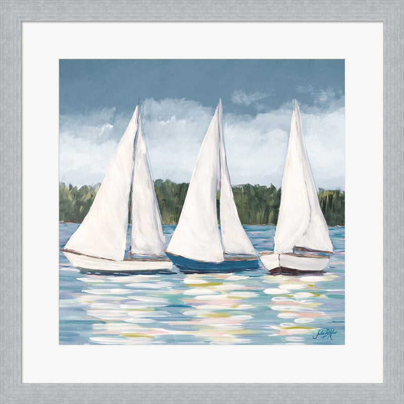 Soft Sail I by Julie DeRice, Framed Art