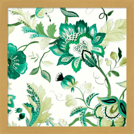 Green Capri Floral II by Lanie Loreth, Framed Art