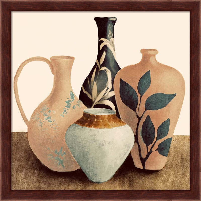 Decorative Beige Vessels II by Lanie Loreth, Framed Art