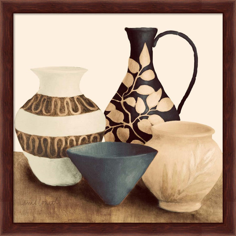 Decorative Beige Vessels I by Lanie Loreth, Framed Art