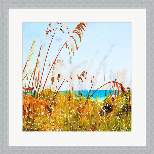 Beach View Square by Emily Navas, Framed Art