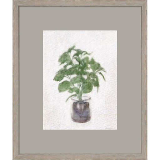 Basil Jar by Bluebird Barn, Framed Art