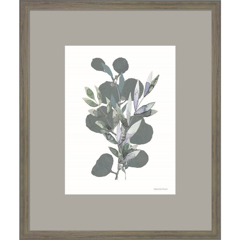Watercolor Greenery Series by Bluebird Barn, Framed Art