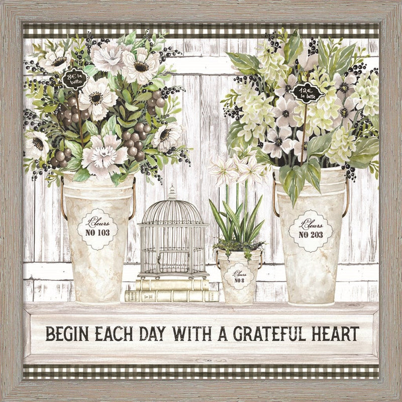 Begin Each day by Cindy Jacobs, Framed Art
