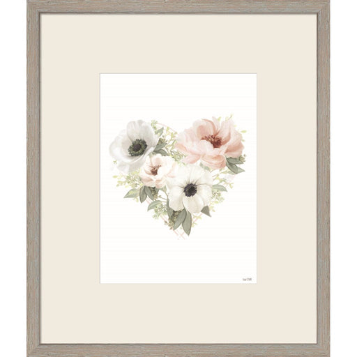 Floral Heart by House Fenway, Framed Art