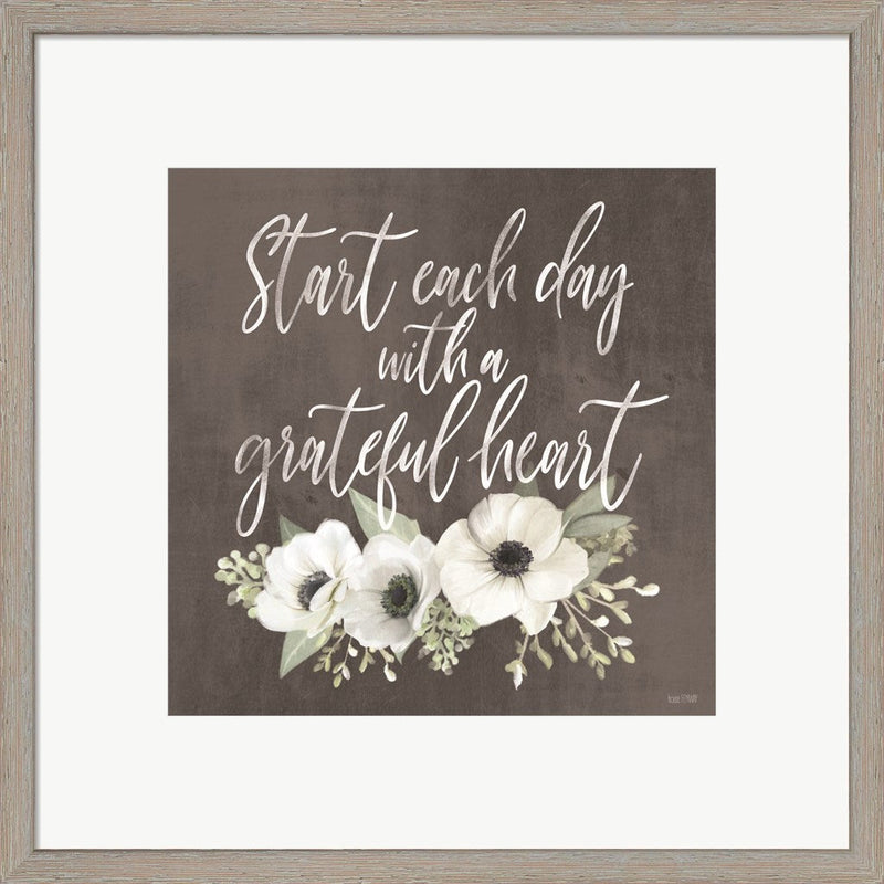 Grateful Heart by House Fenway, Framed Art