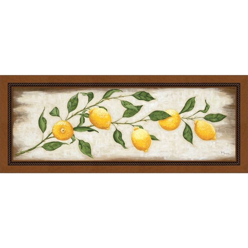 Lemon Branch by Hollihocks Art, Framed Art