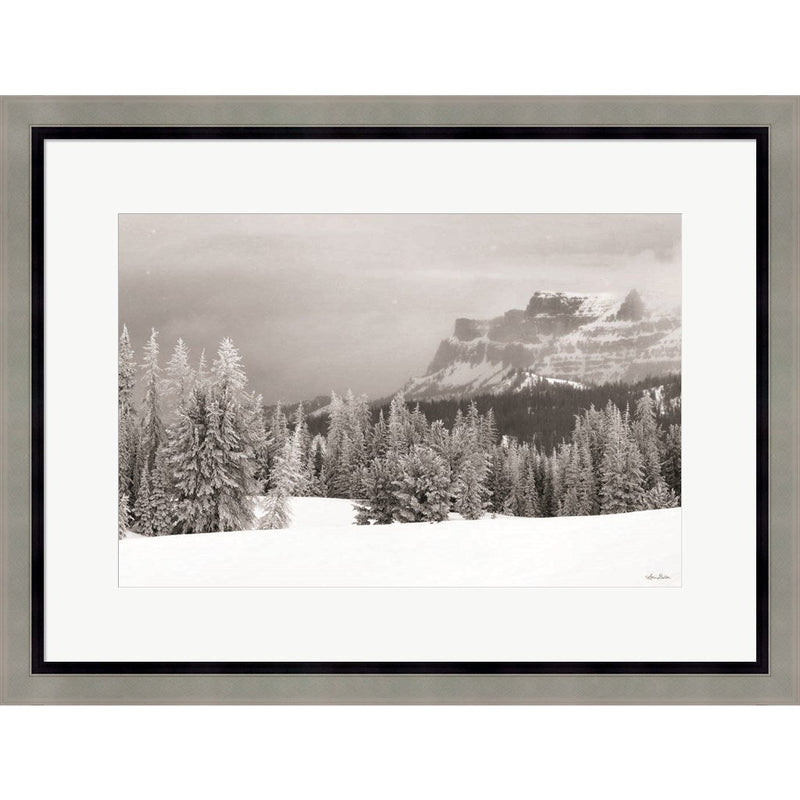 Snowy Lava Mountain by Lori Deiter, Framed Art
